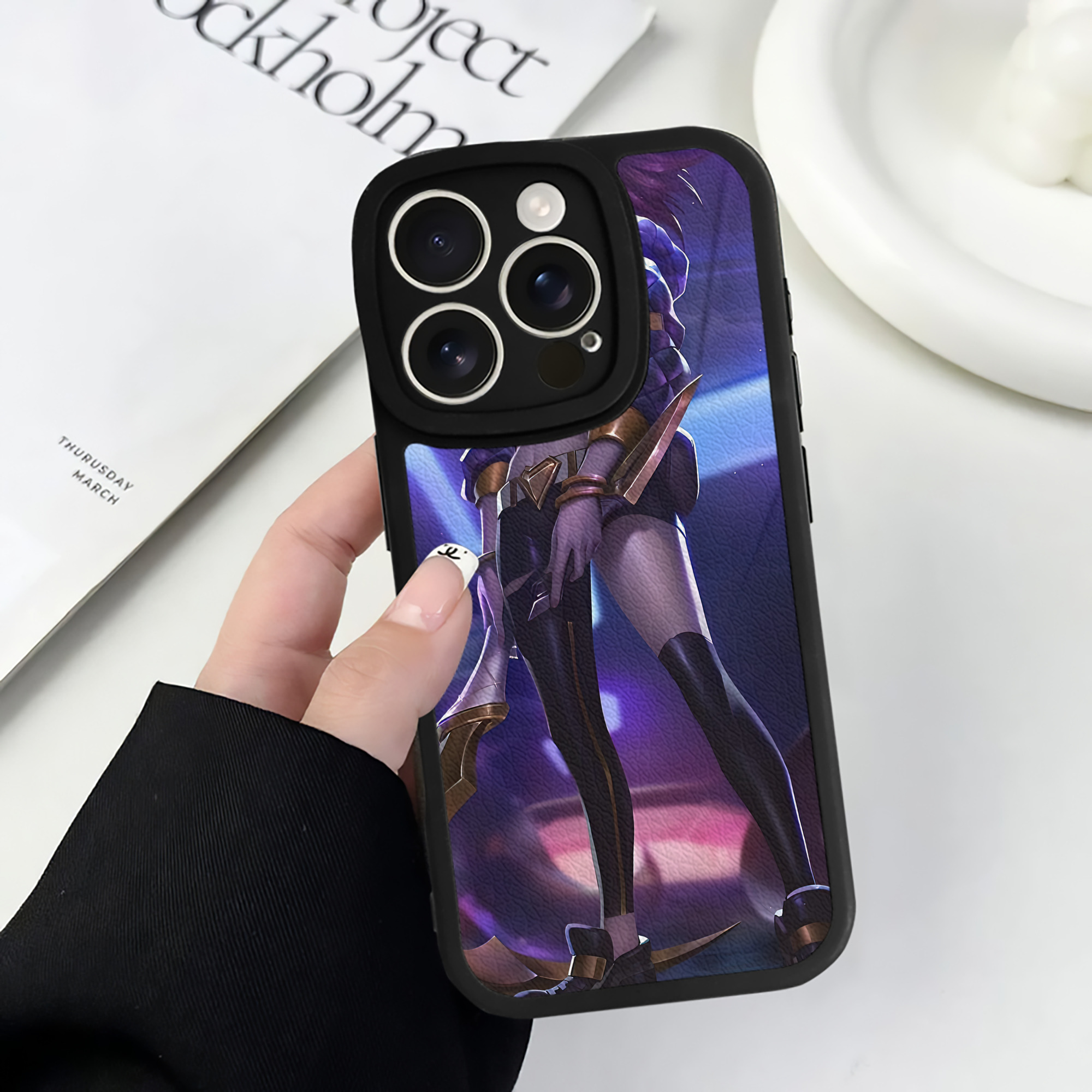 リーグ・オブ・レジェンド League of Legends LOL 【iPhone 16シリーズ対応】シリコンスマホケース（レザー調） 材質：シリコン